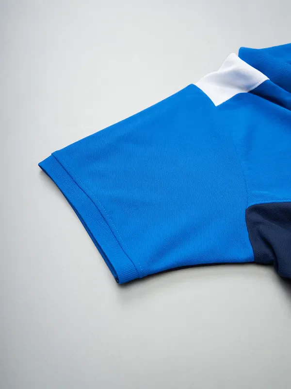 Men Colorblock Slim Fit Polo T-shirt with MATPIQ - Image 7