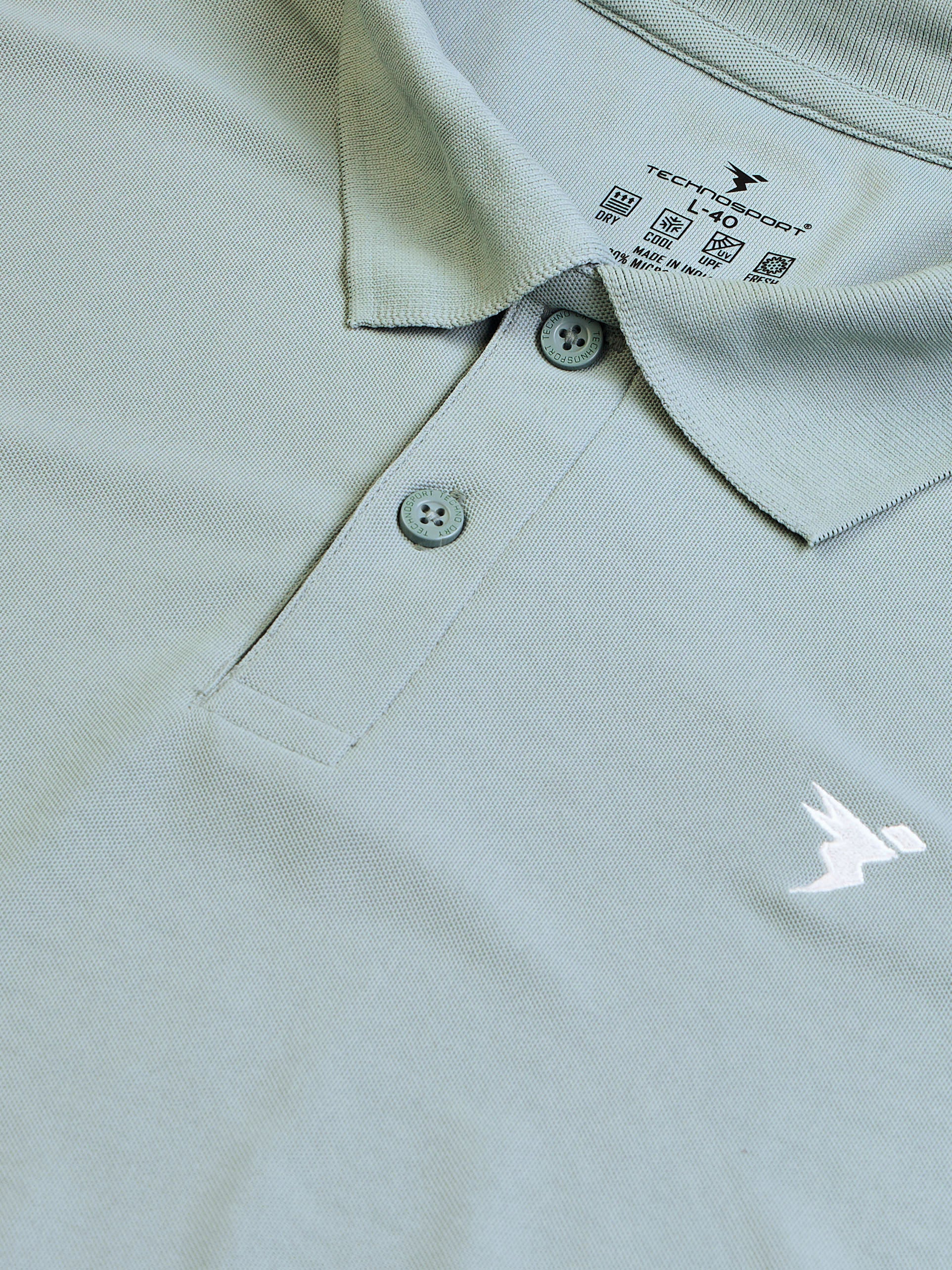 Men Solid Slim Fit Polo T-shirt with MATPIQ - Image 7