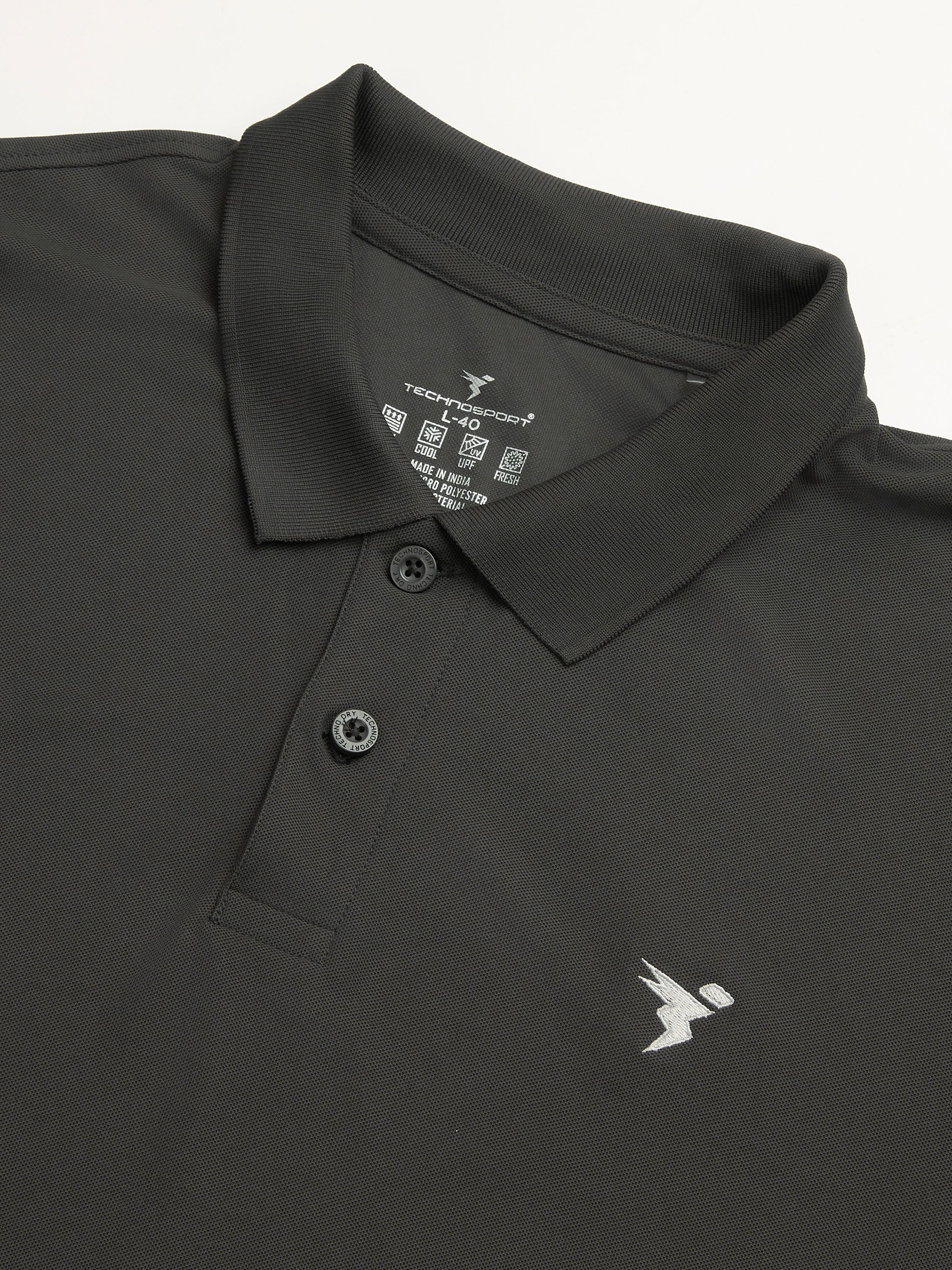 Men Solid Slim Fit Polo T-shirt with MATPIQ - Image 6