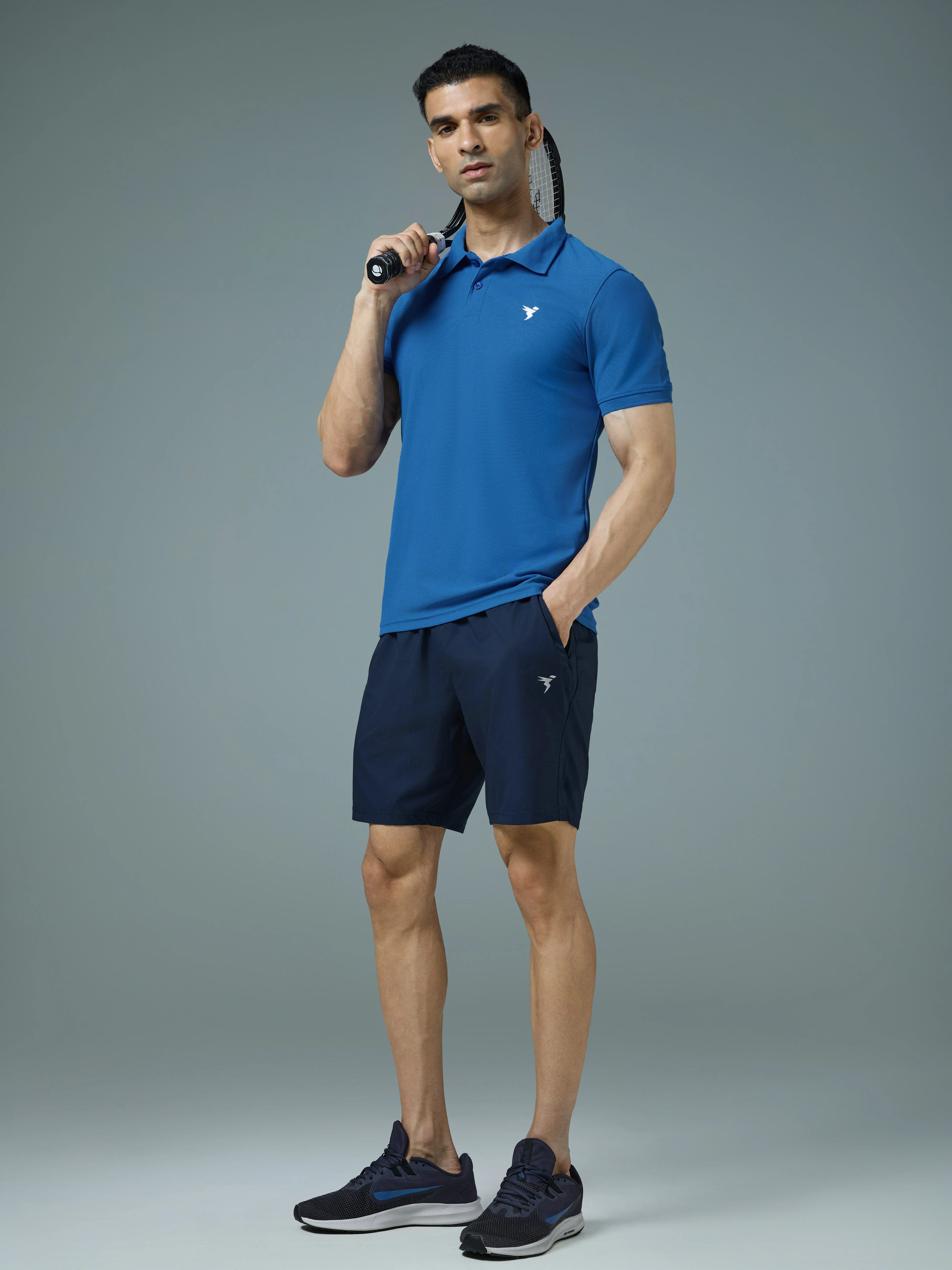 Men Solid Slim Fit Polo T-shirt with MATPIQ - Image 5