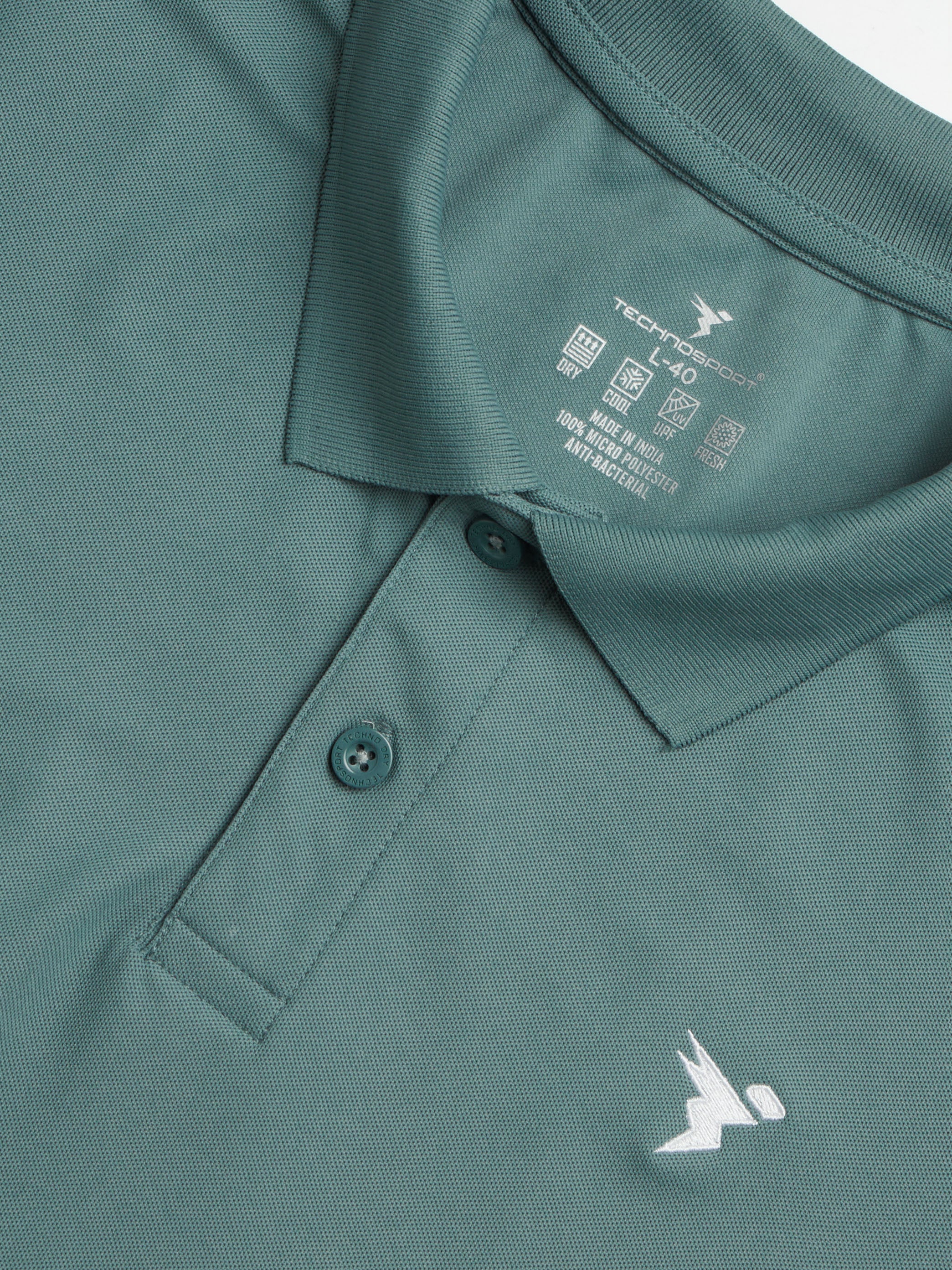 Men Solid Slim Fit Polo T-shirt with MATPIQ - Image 7