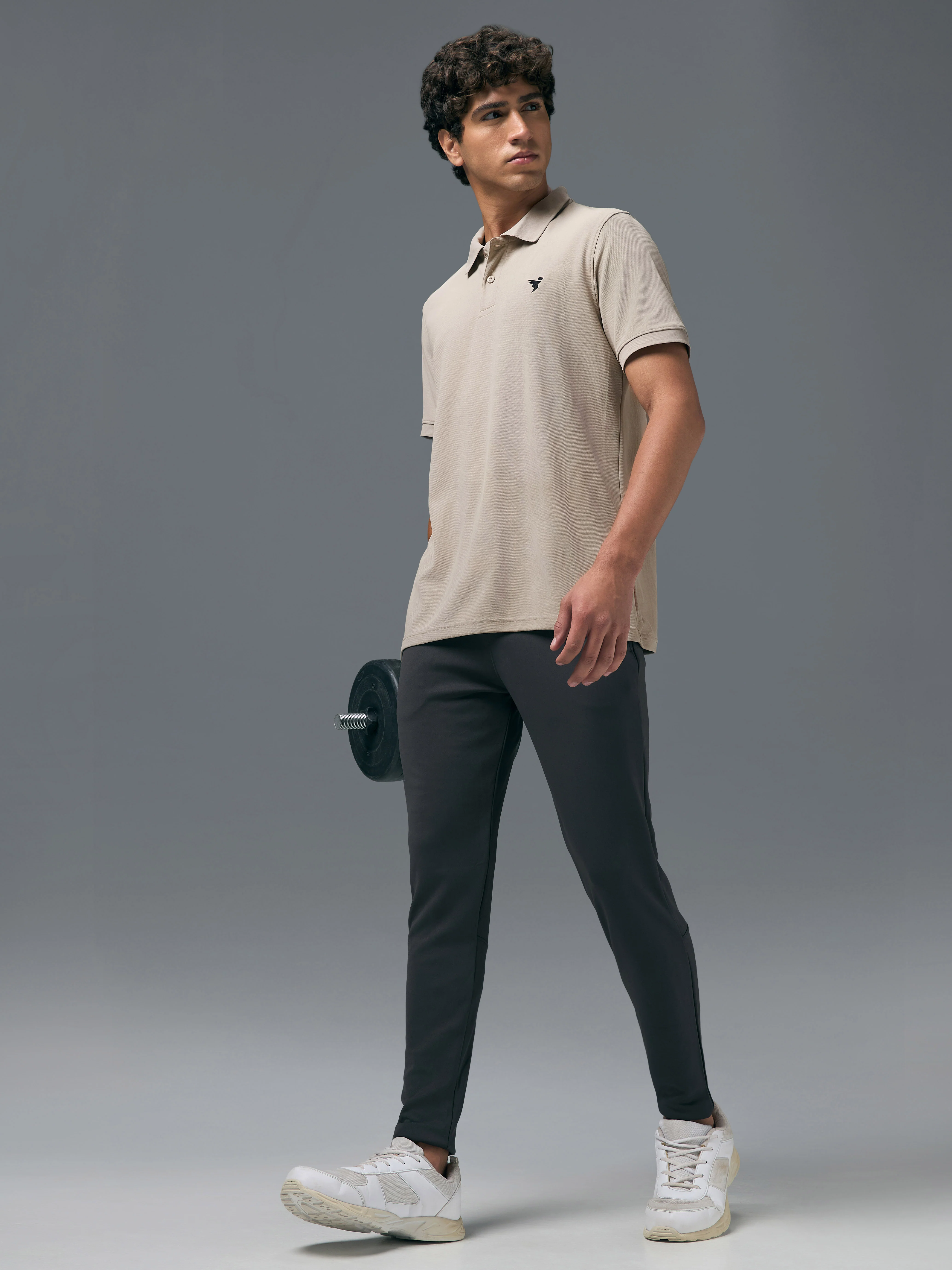 Men Solid Slim Fit Polo T-shirt with MATPIQ - Image 5