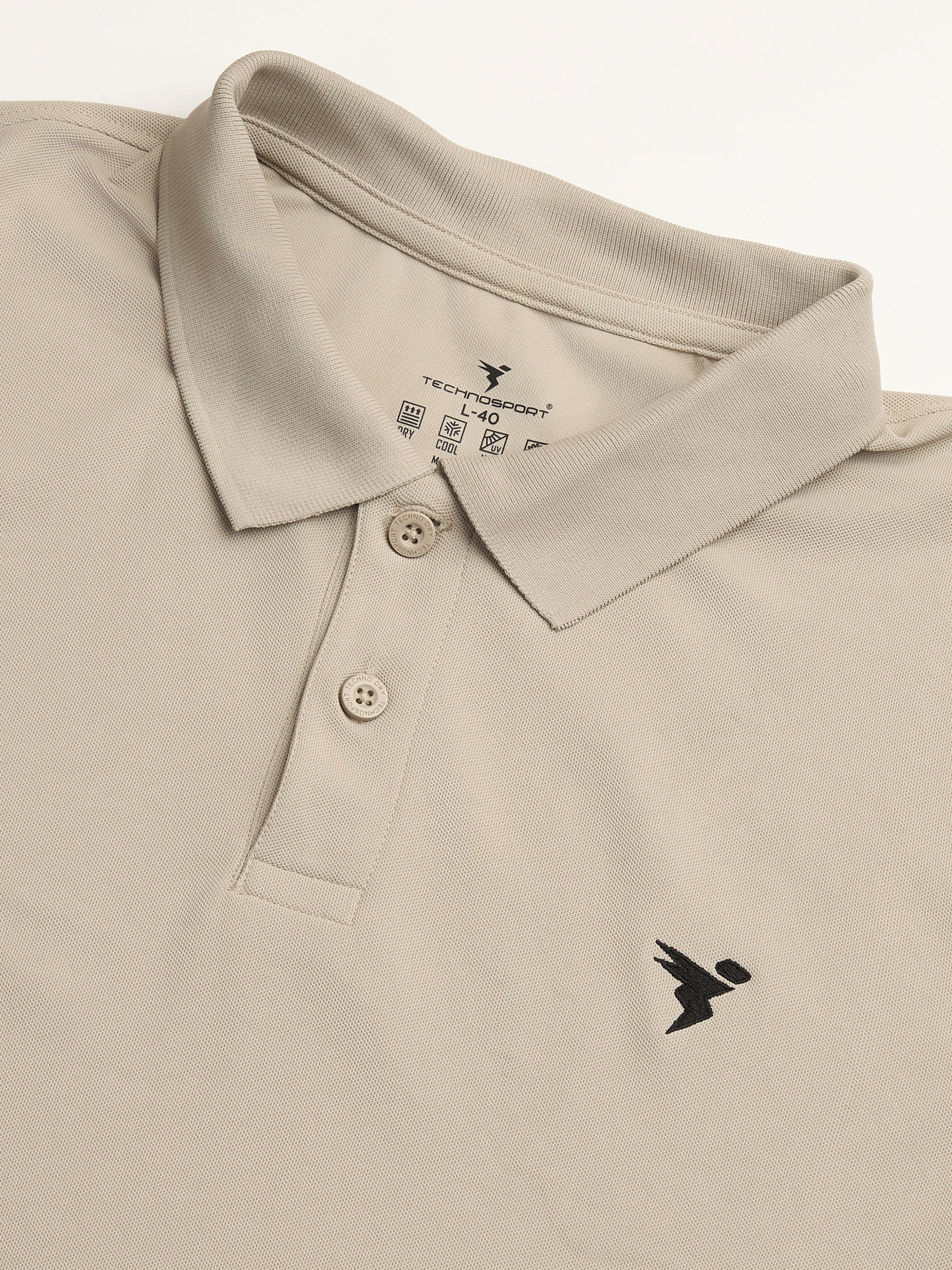 Men Solid Slim Fit Polo T-shirt with MATPIQ - Image 7