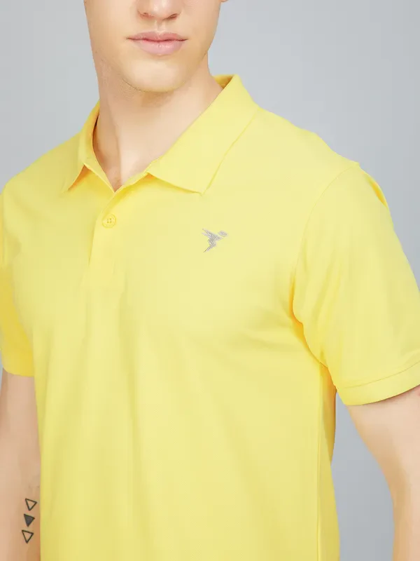 Men Solid Slim Fit Polo T-shirt with MATPIQ - Image 6