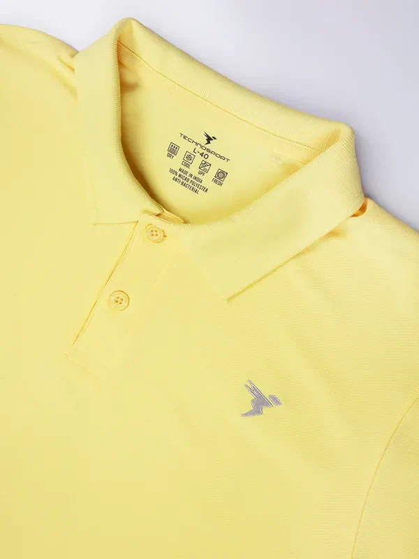 Men Solid Slim Fit Polo T-shirt with MATPIQ - Image 7