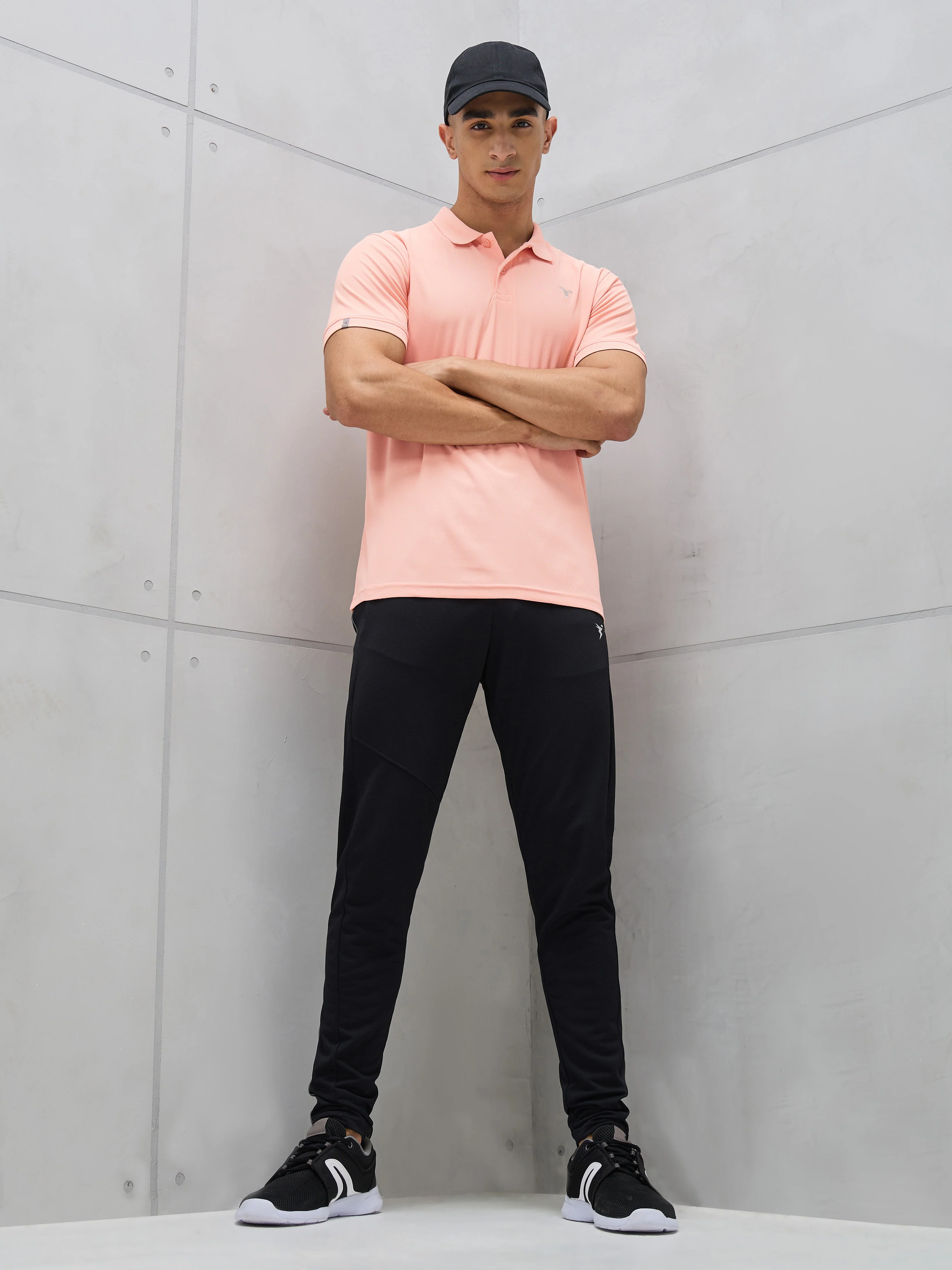 Men Solid Slim Fit Polo T-shirt with MATPIQ - Image 5