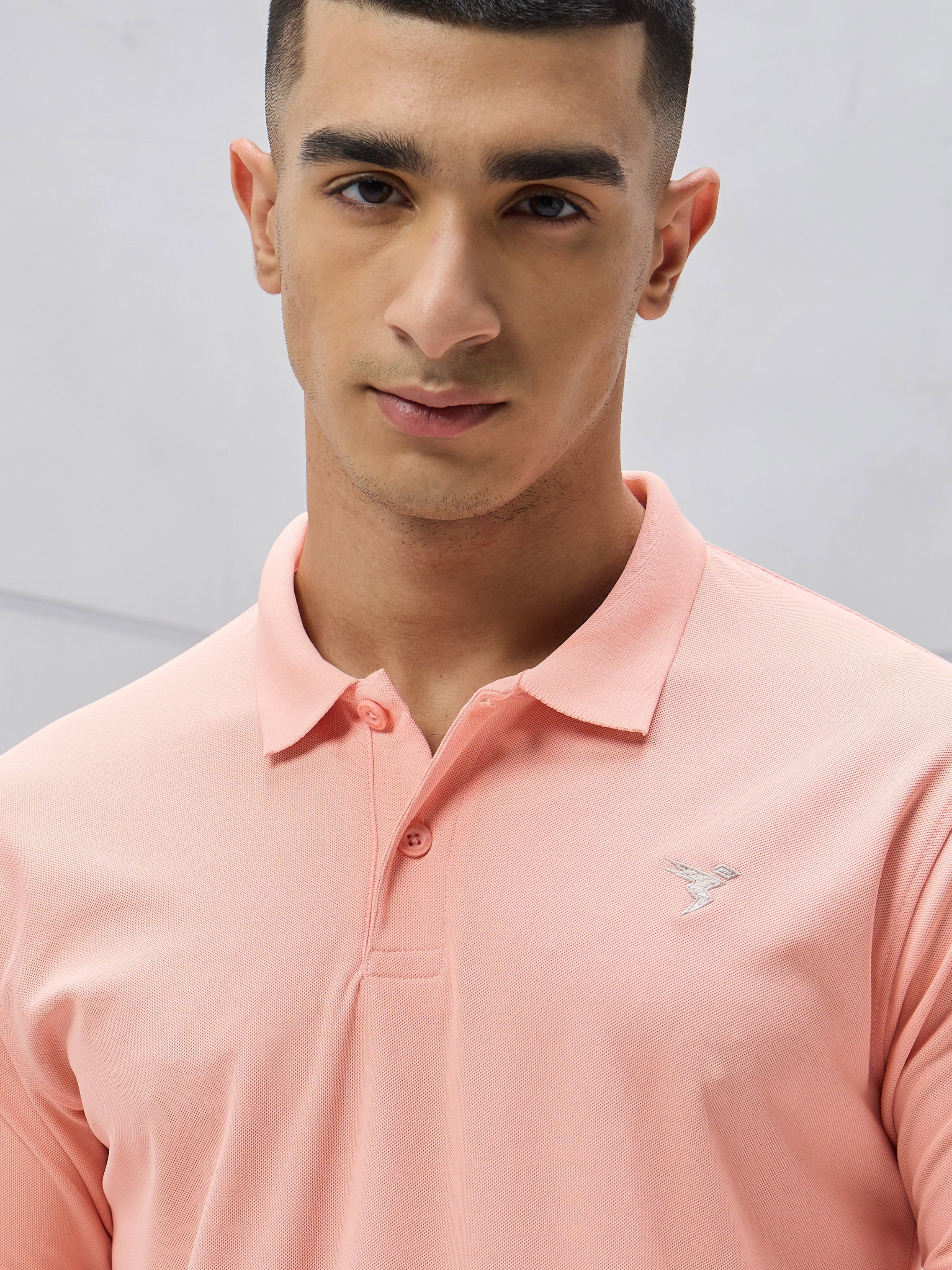 Men Solid Slim Fit Polo T-shirt with MATPIQ - Image 6