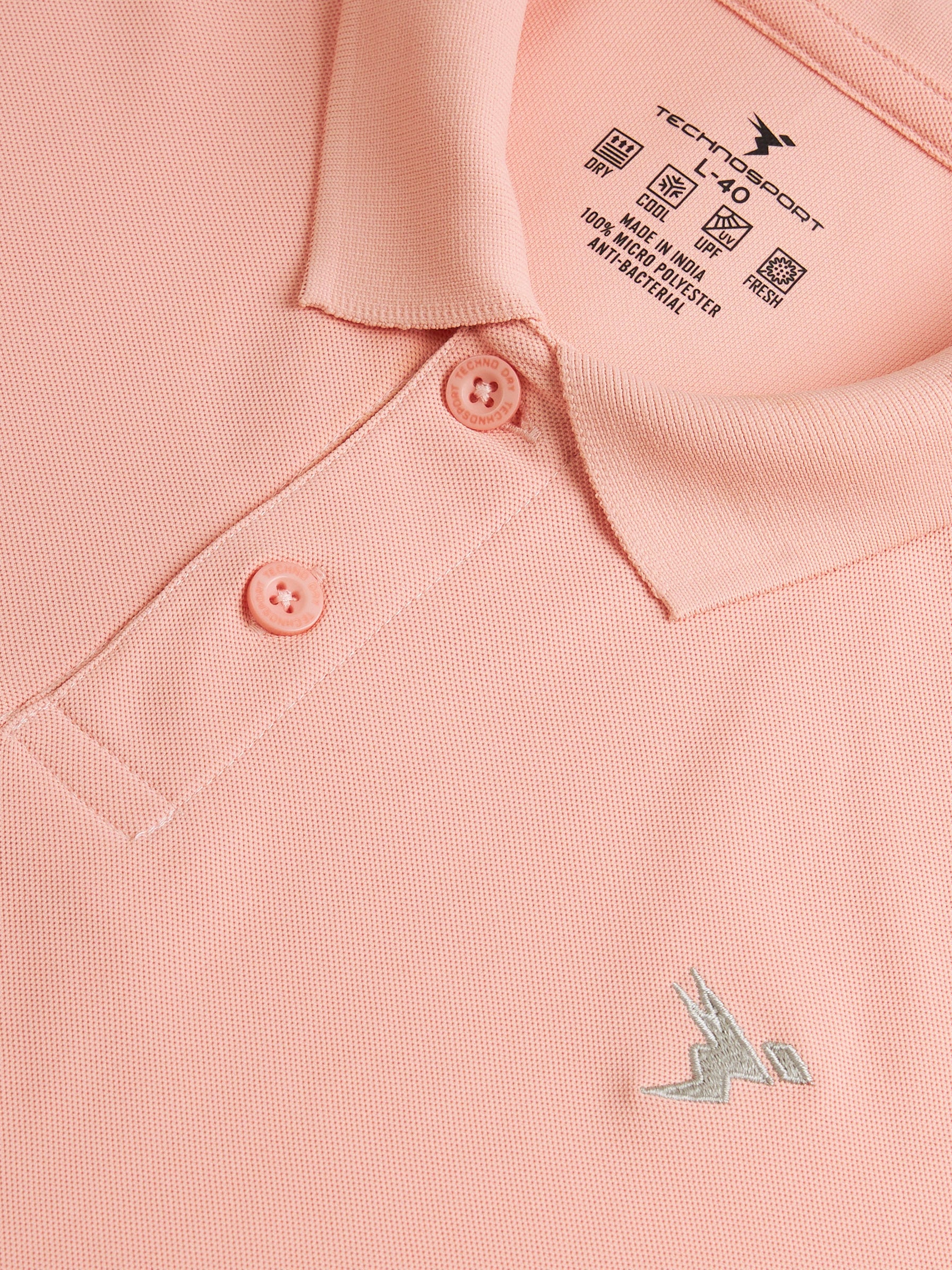 Men Solid Slim Fit Polo T-shirt with MATPIQ - Image 7