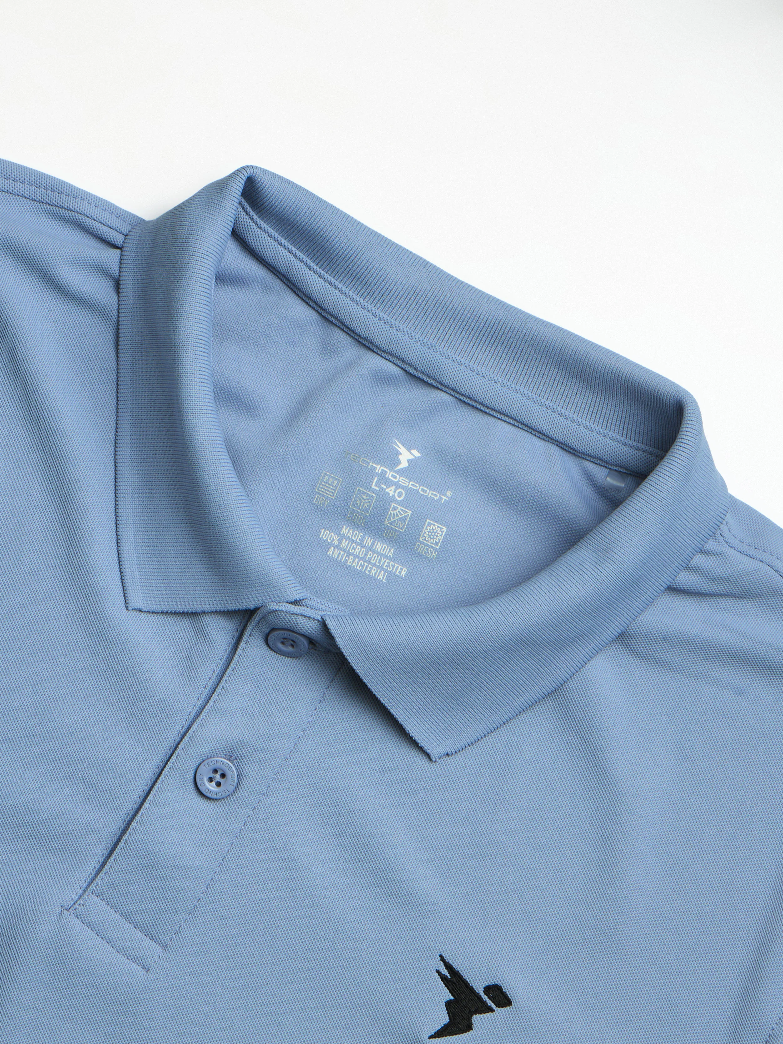 Men Solid Slim Fit Polo T-shirt with MATPIQ - Image 7