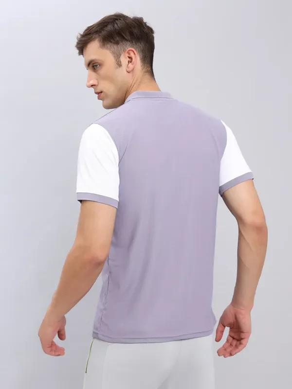 Men Colorblock Slim Fit Polo T-shirt with MATPIQ - Image 4