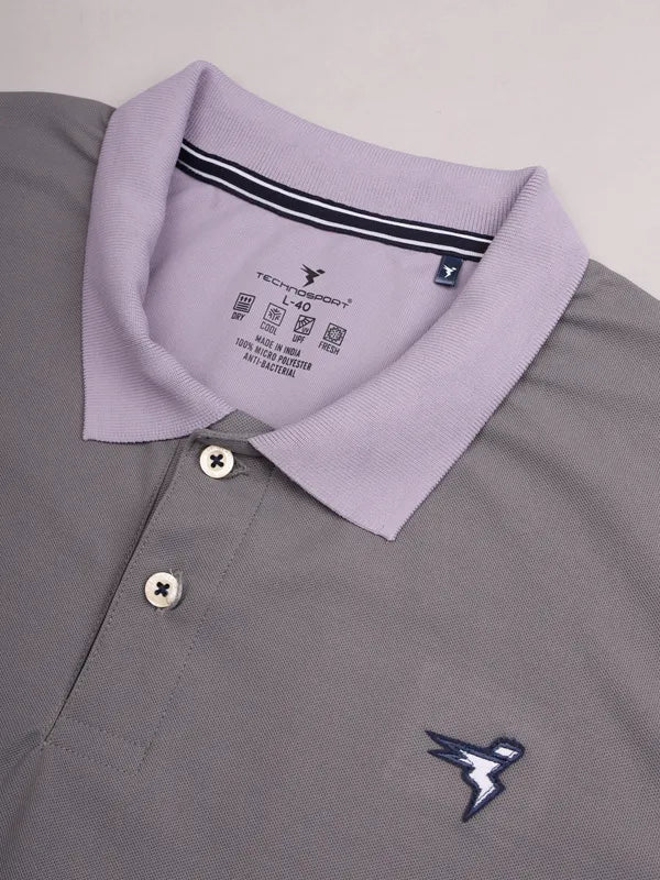 Men Colorblock Slim Fit Polo T-shirt with MATPIQ - Image 8