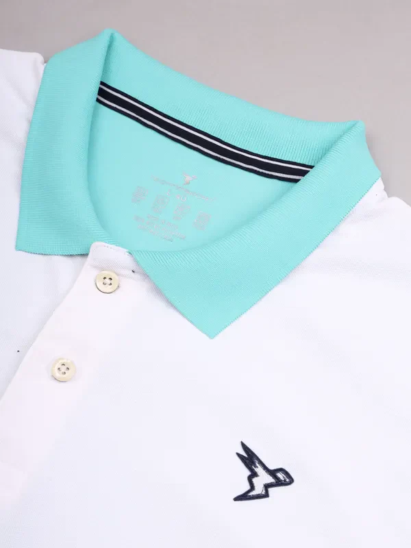 Men Colorblock Slim Fit Polo T-shirt with MATPIQ - Image 10