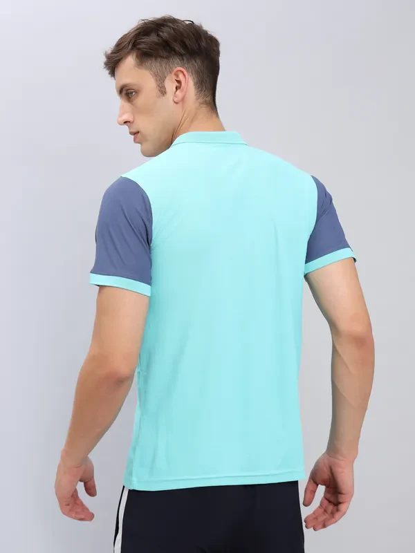Men Colorblock Slim Fit Polo T-shirt with MATPIQ - Image 6