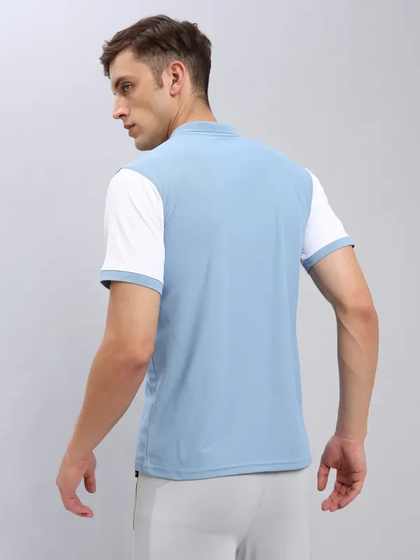 Men Colorblock Slim Fit Polo T-shirt with MATPIQ - Image 6