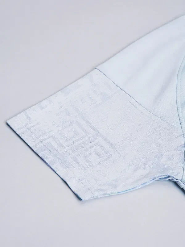 Men Jacquard Slim Fit Polo T-shirt with TECHNO COOL+ - Image 9