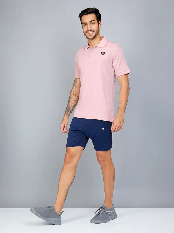 Men Solid Slim Fit Polo T-shirt with TECHNO COOL+ - Image 2