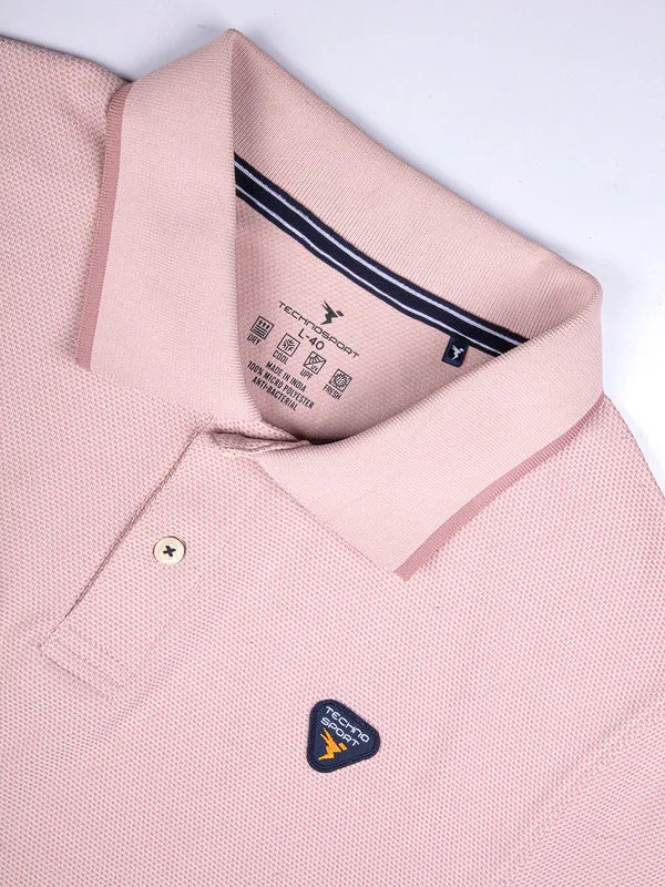 Men Solid Slim Fit Polo T-shirt with TECHNO COOL+ - Image 7