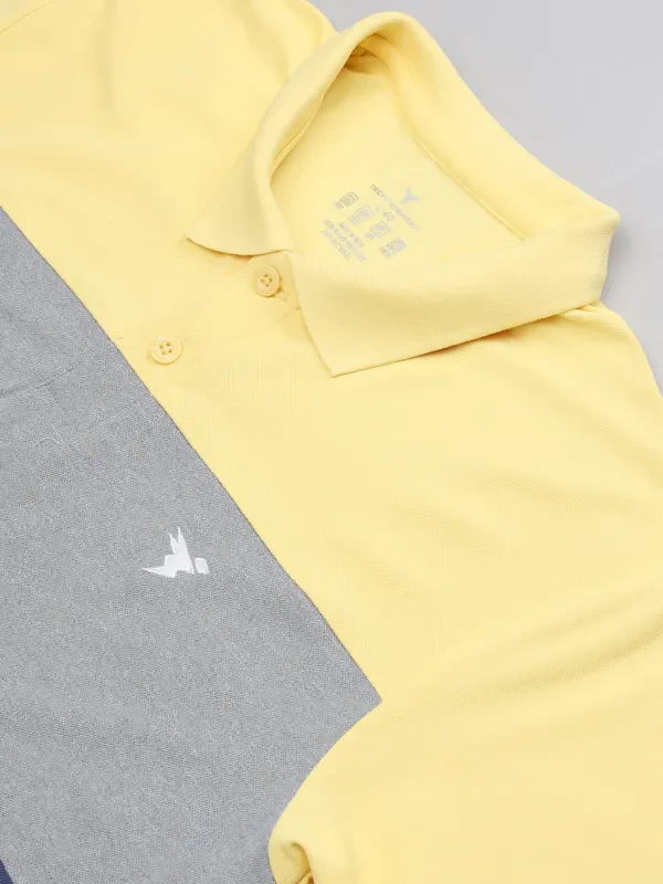 Men Colorblock Slim Fit Polo T-shirt with MATPIQ - Image 9