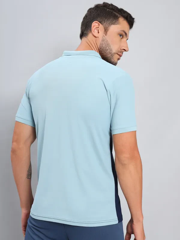 Men Colorblock Slim Fit Polo T-shirt with MATPIQ - Image 4