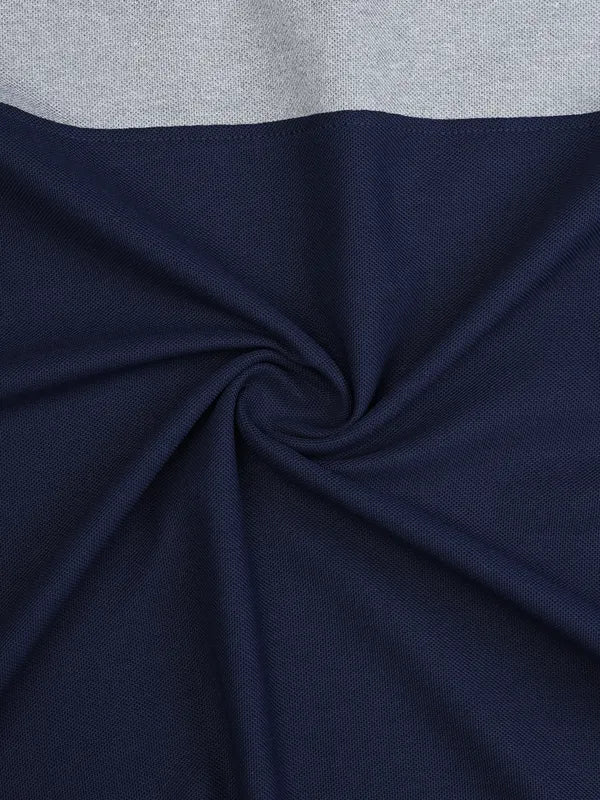 Men Colorblock Slim Fit Polo T-shirt with MATPIQ - Image 9