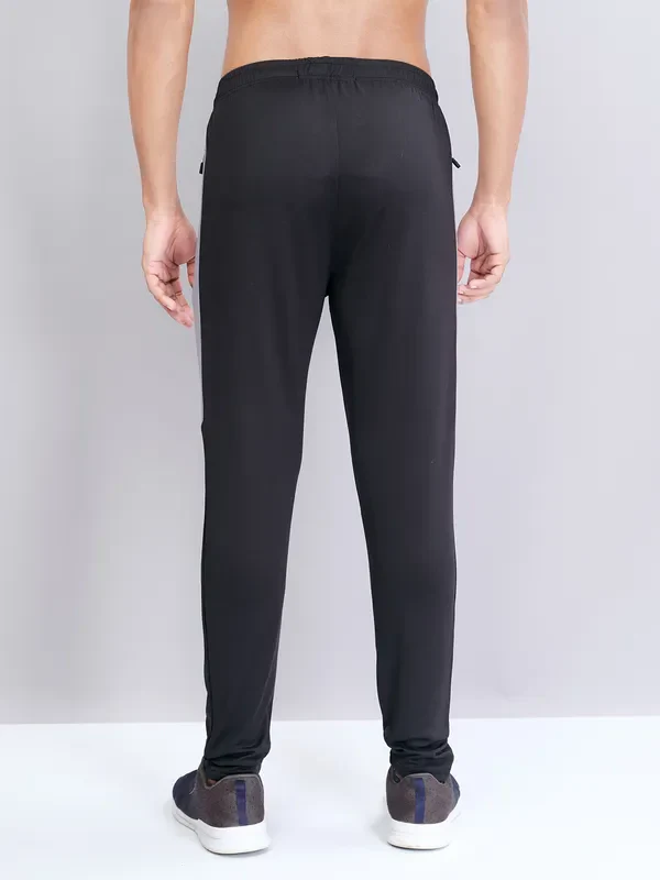Men Solid Slim Fit Trackpants with TECHNO DRY - Image 3