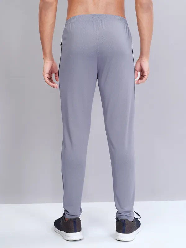 Men Solid Slim Fit Trackpants with TECHNO DRY - Image 4