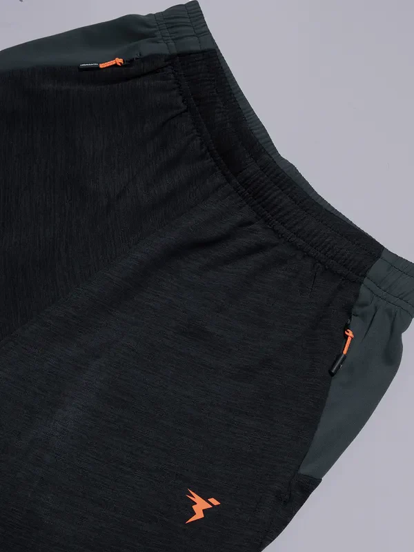 Men Melange Slim Fit Trackpants with TECHNO DRY - Image 7