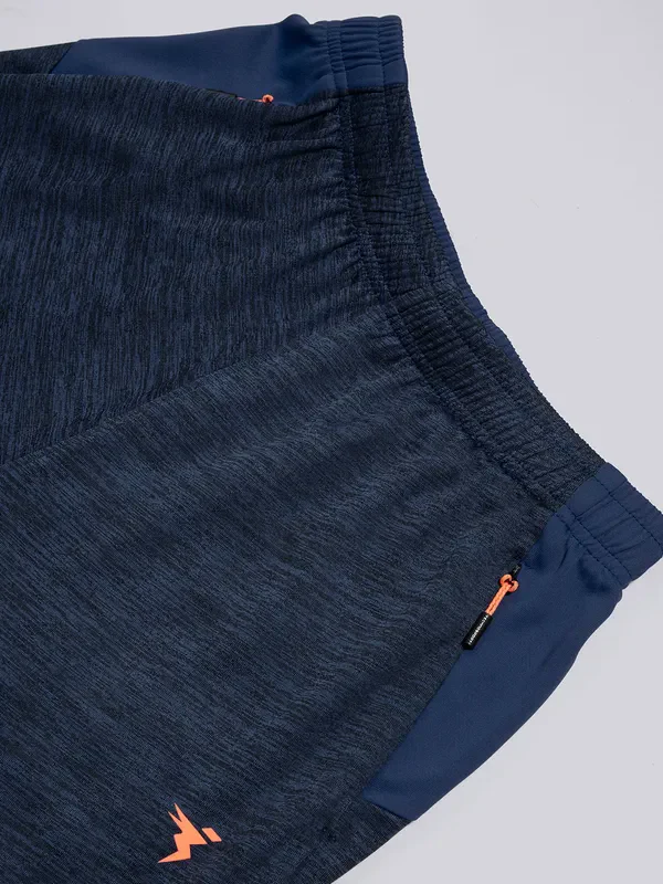 Men Melange Slim Fit Trackpants with TECHNO DRY - Image 7