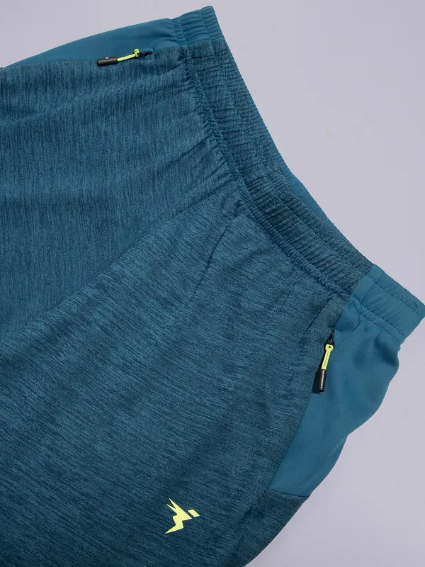 Men Melange Slim Fit Trackpants with TECHNO DRY - Image 7