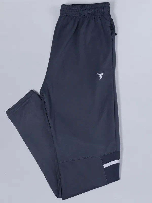 Men Solid Slim Fit Trackpants with TECHNO DRY - Image 6
