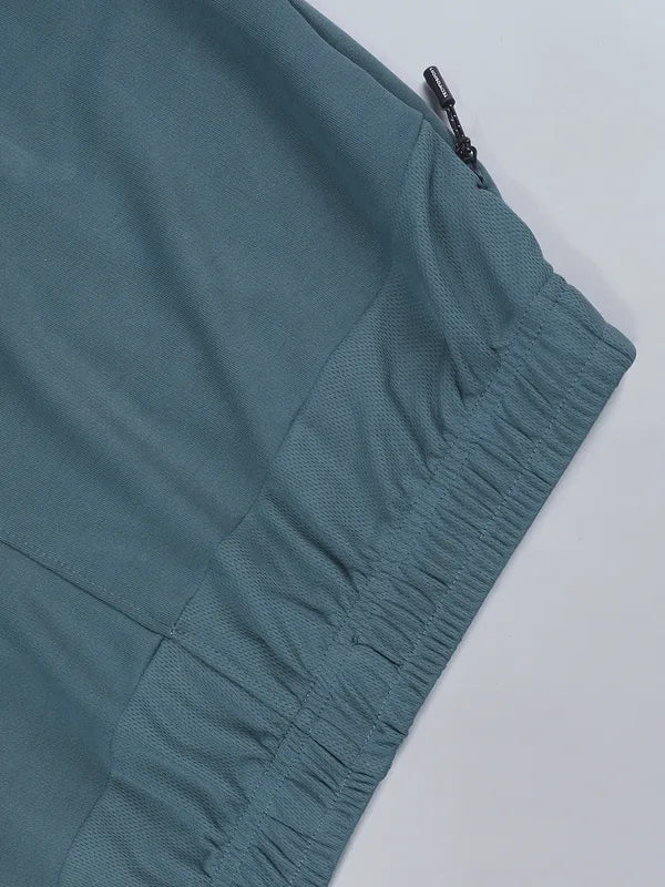 Men Solid Slim Fit Trackpants with TECHNO DRY - Image 6