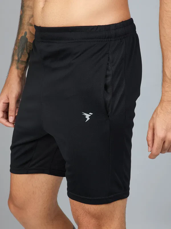 Men Solid Slim Fit Shorts with TECHNO DRY - Image 5