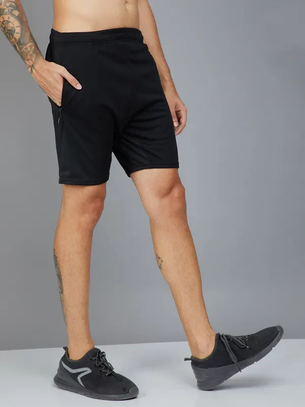 Men Solid Slim Fit Shorts with TECHNO DRY - Image 6