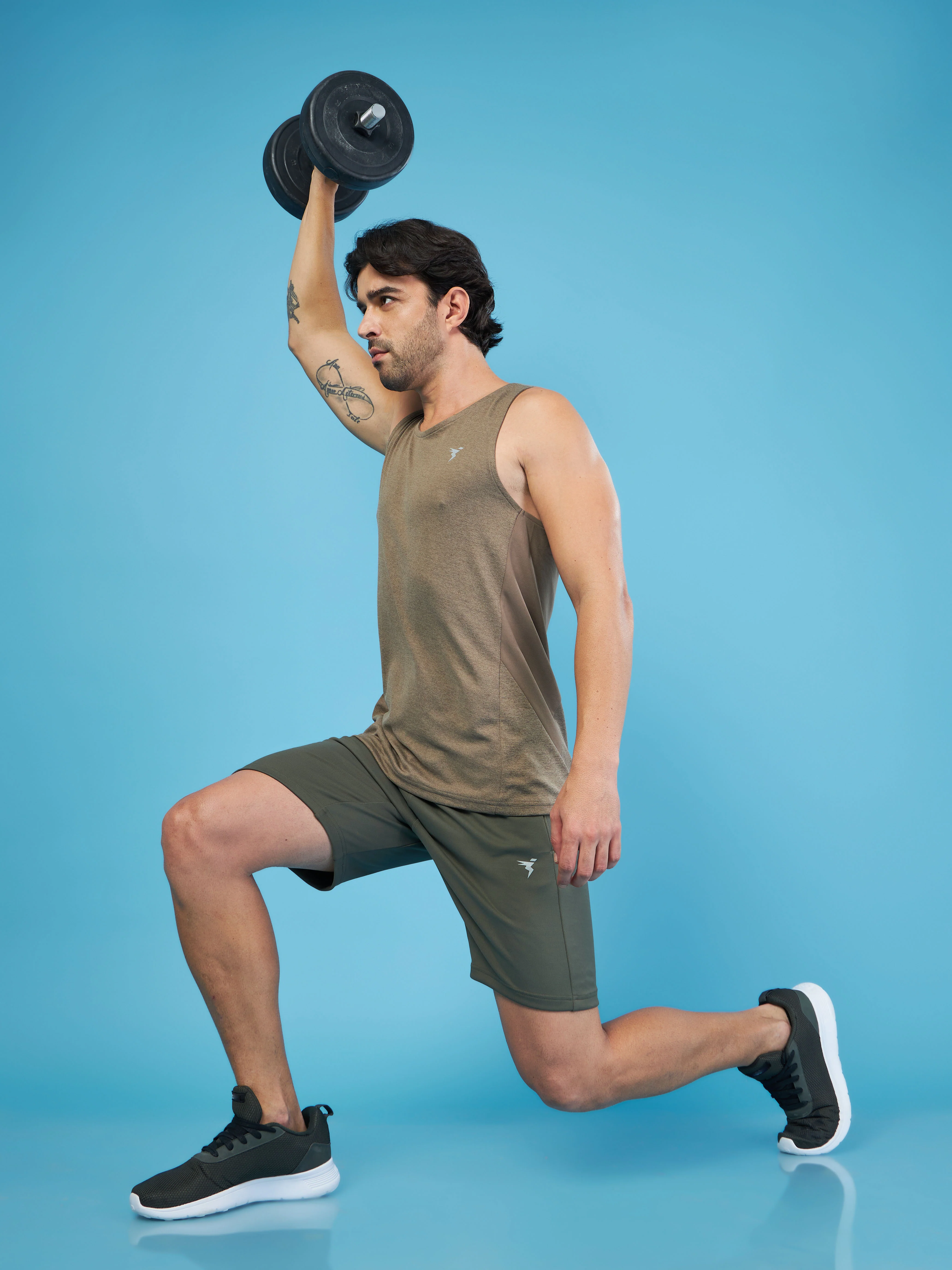 Men Solid Slim Fit Shorts with TECHNO DRY - Image 5