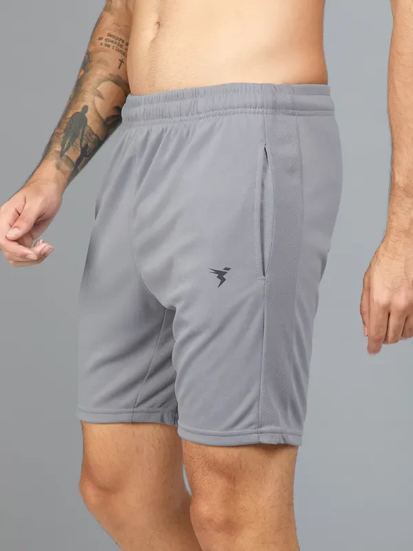 Men Solid Slim Fit Shorts with TECHNO DRY - Image 5