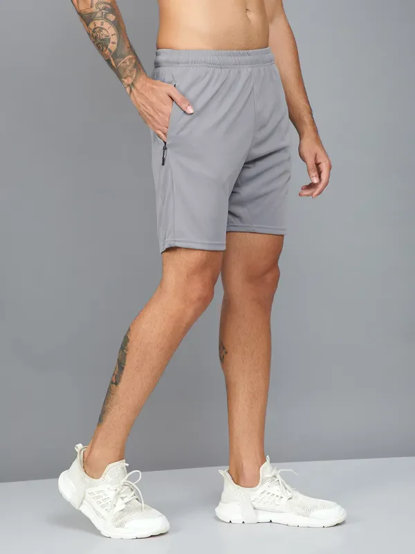 Men Solid Slim Fit Shorts with TECHNO DRY - Image 6