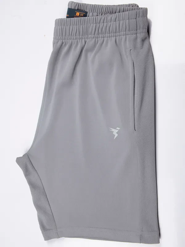 Men Solid Slim Fit Shorts with TECHNO DRY - Image 8