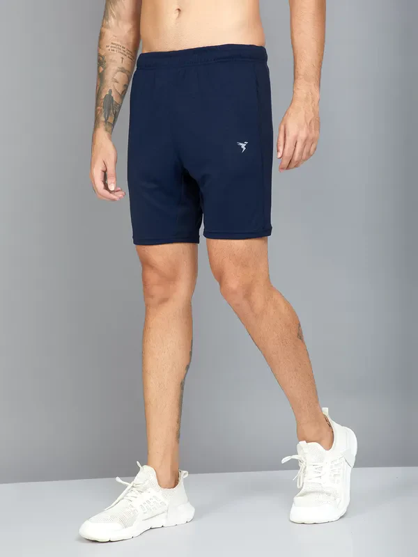 Men Solid Slim Fit Shorts with TECHNO DRY - Image 5