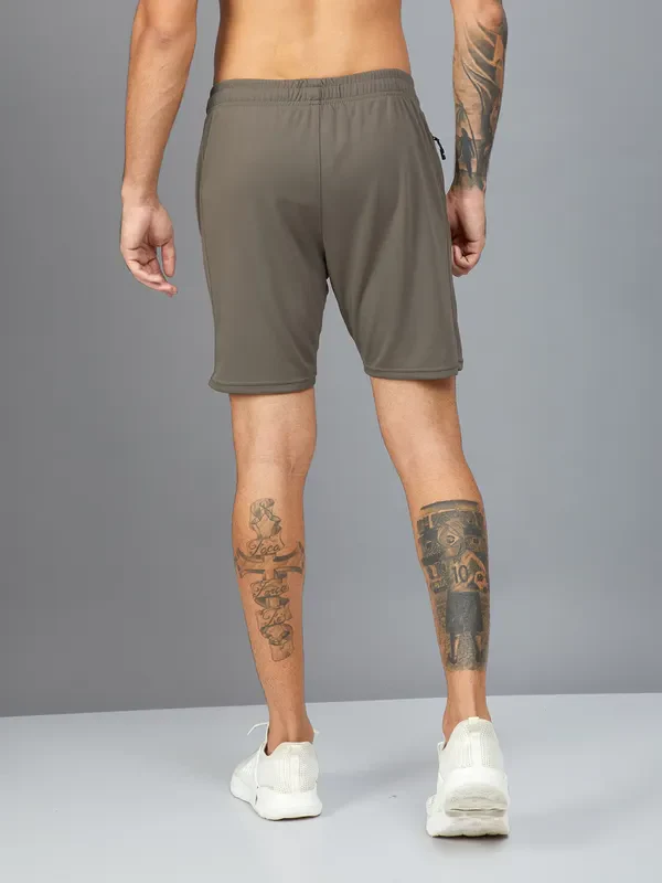Men Solid Slim Fit Shorts with TECHNO DRY - Image 4
