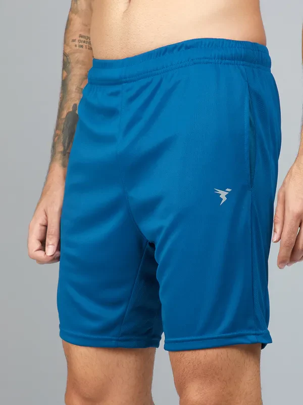 Men Solid Slim Fit Shorts with TECHNO DRY - Image 5