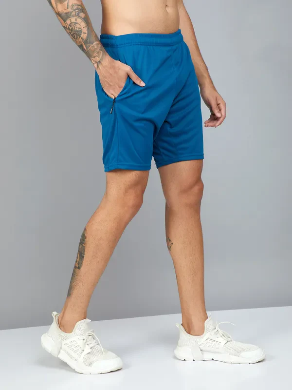 Men Solid Slim Fit Shorts with TECHNO DRY - Image 6