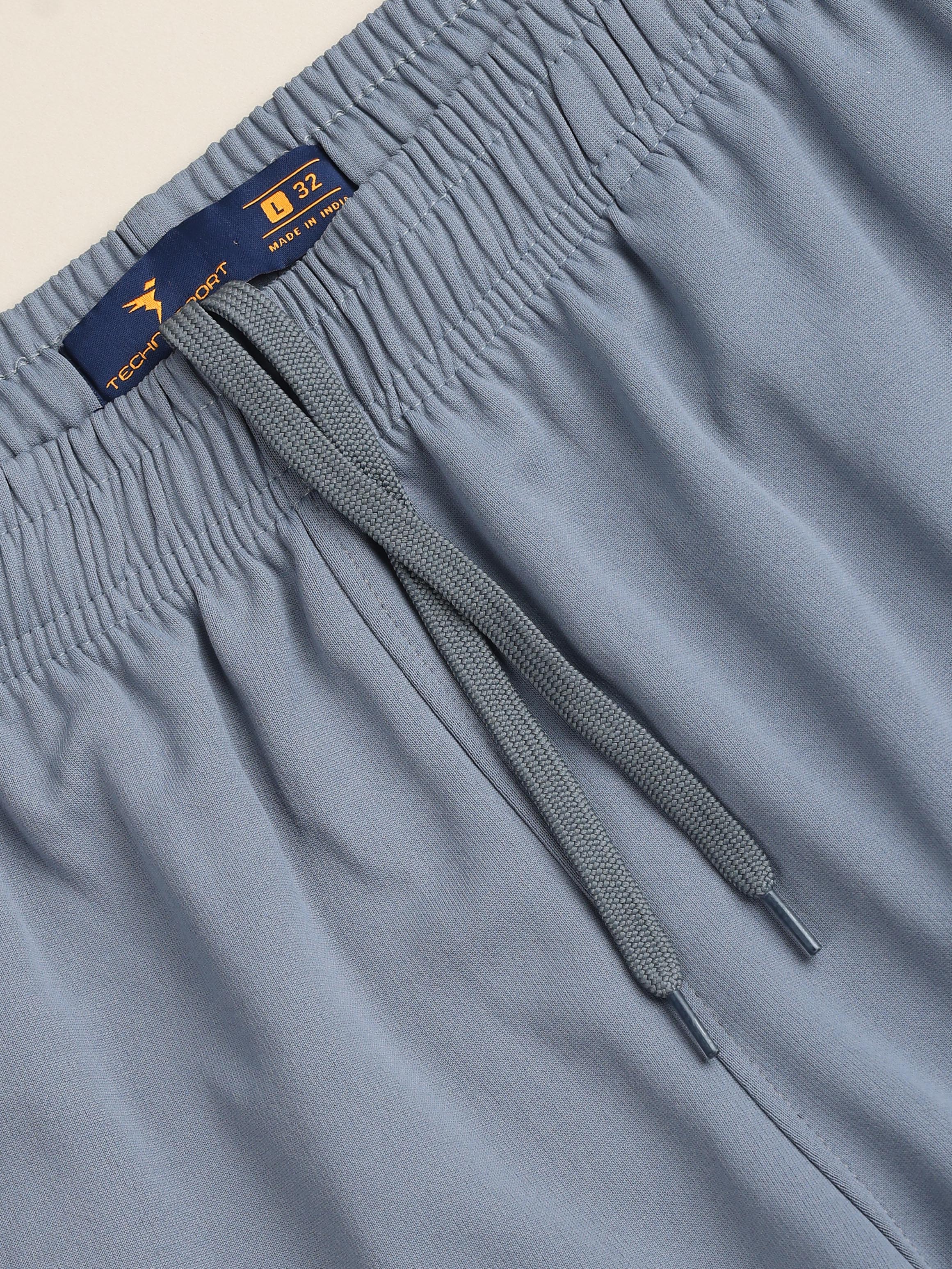 Men Solid Slim Fit Shorts with TECHNO DRY - Image 6