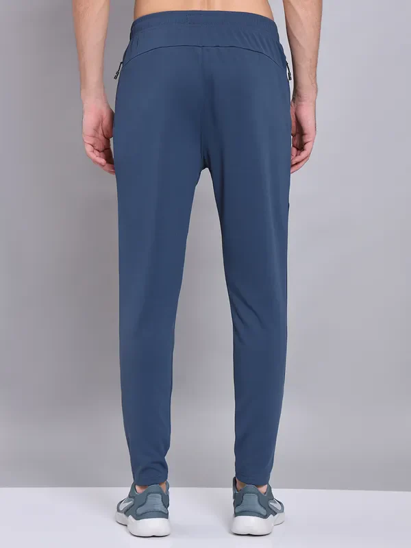 Men Colorblock Slim Fit Trackpants with TECHNO DRY - Image 6