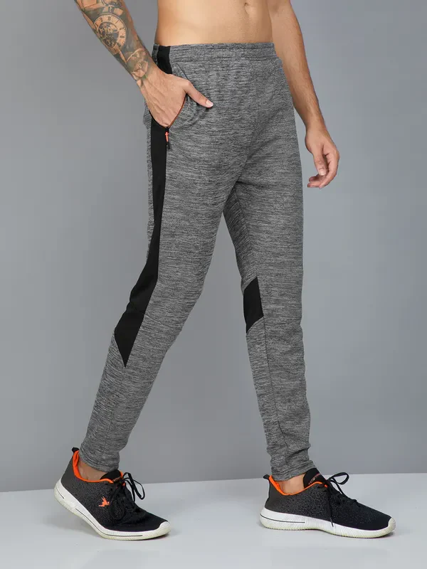 Men Colorblock Slim Fit Trackpants with TECHNO DRY - Image 6
