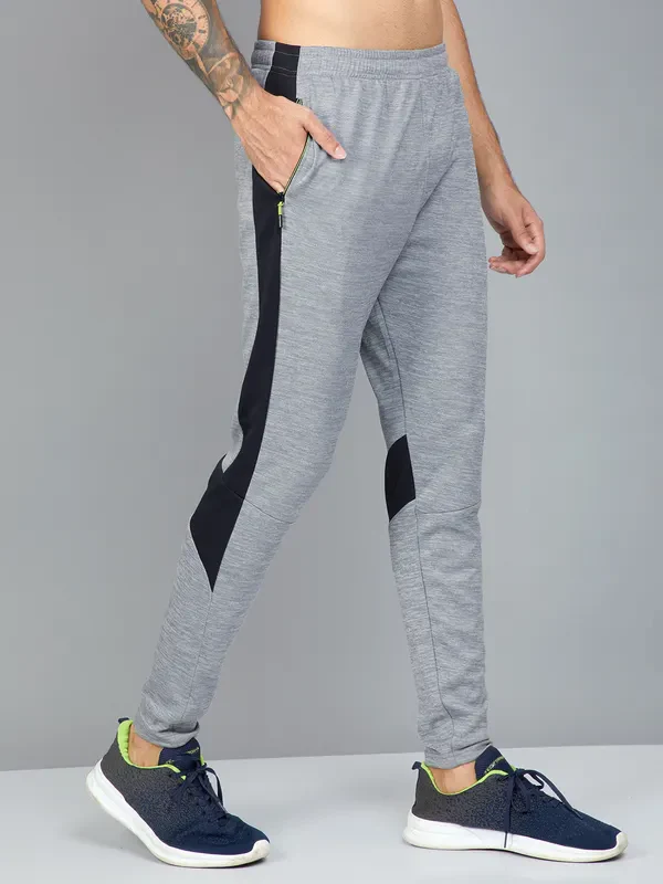 Men Colorblock Slim Fit Trackpants with TECHNO DRY - Image 6