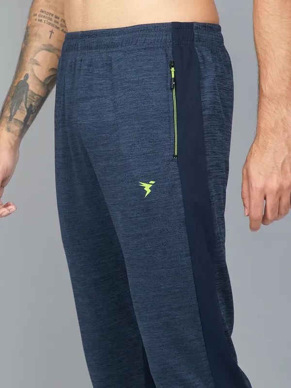 Men Colorblock Slim Fit Trackpants with TECHNO DRY - Image 7