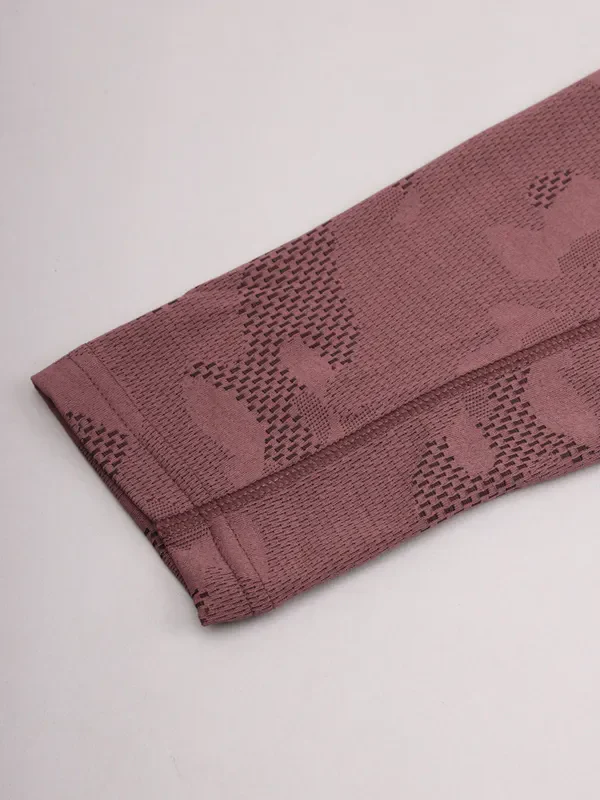 Men Jacquard Slim Fit Mock Neck T-shirt with TECHNO COOL+ - Image 10
