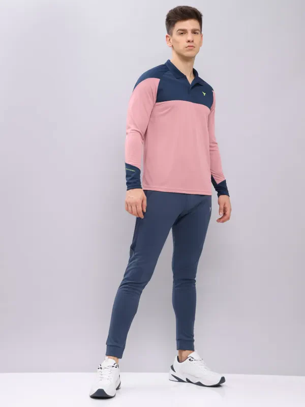 Men Colorblock Slim Fit Polo T-shirt with TECHNO COOL+ - Image 8