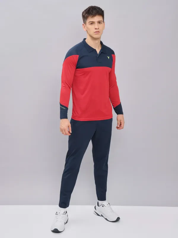 Men Colorblock Slim Fit Polo T-shirt with TECHNO COOL+ - Image 2