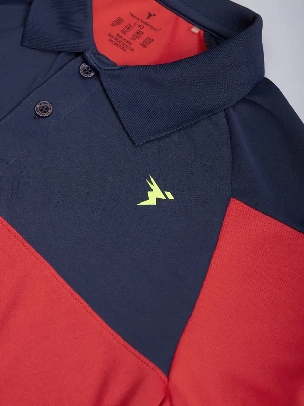 Men Colorblock Slim Fit Polo T-shirt with TECHNO COOL+ - Image 7